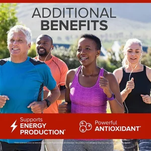 CoQ10 100mg Softgels, 3x Better Antioxidant for Heart Health