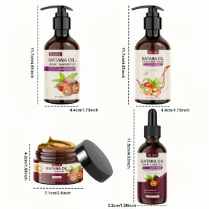 Batana Oil Hair Care Set - Shampoo, Conditioner